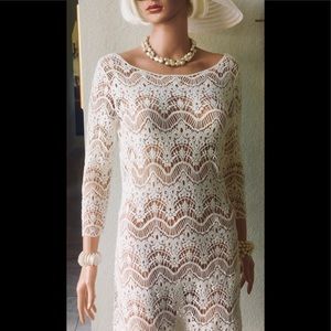 Ralph Lauren white lace dress